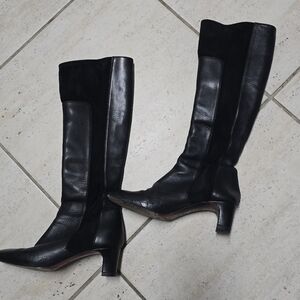 Christian Louboutin suede over the knee boots